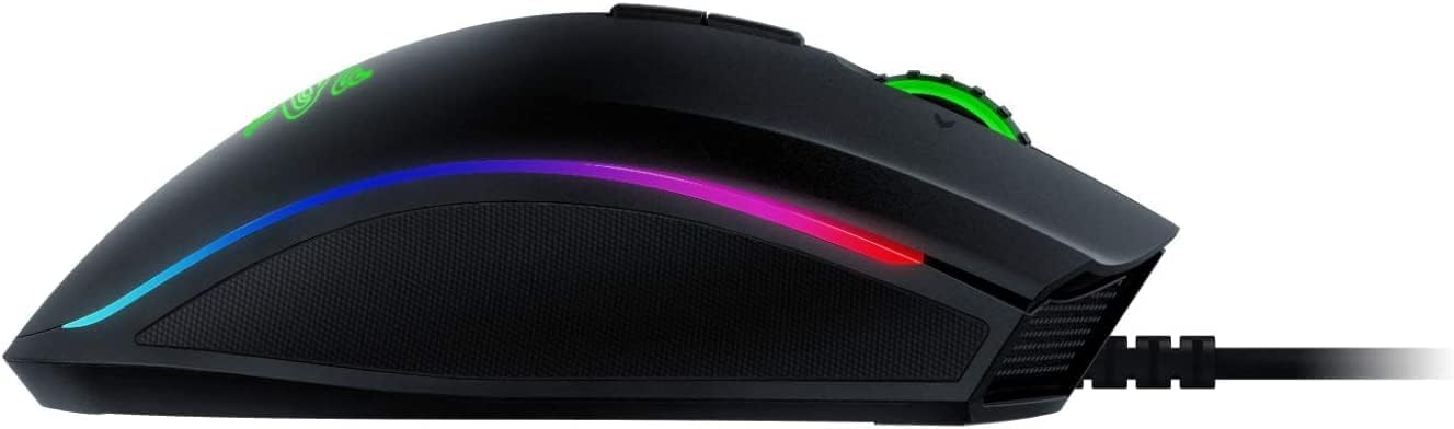 ماوس الألعاب السلكي Razer Mamba Elite: مستشعر بصري 16,000 نقطة في البوصة - إضاءة Chroma RGB - 9 أزرار قابلة للبرمجة - مفاتيح ميكانيكية