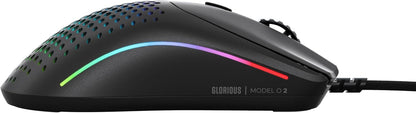 ماوس الألعاب Glorious Model O 2 سلكي خفيف الوزن ويمكن استخدامه بكلتا اليدين باللون الأسود GLO-MS-OV2-MB 59g O2