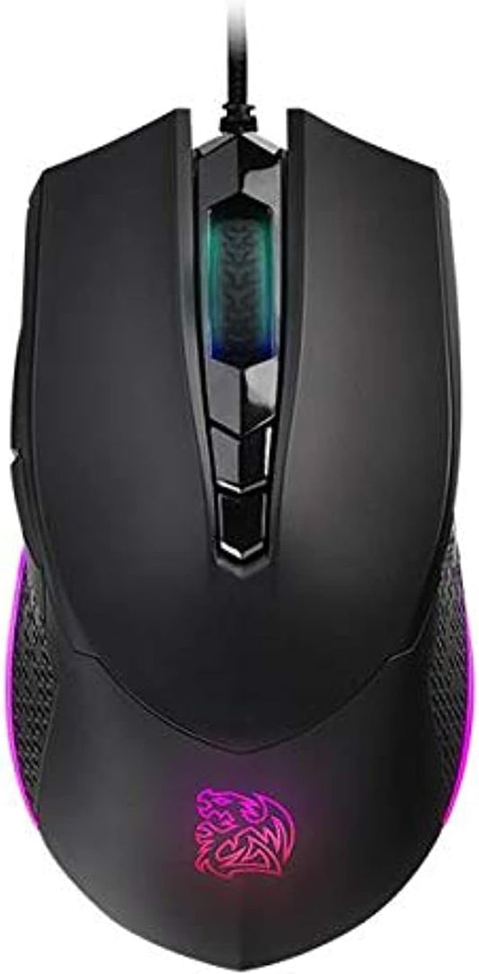 ماوس الألعاب السلكي من ثيرمال تيك Tt eSPORTS Iris M50 RGB 16000 نقطة لكل بوصة بصري EMO-IMF-WDOOBK-01