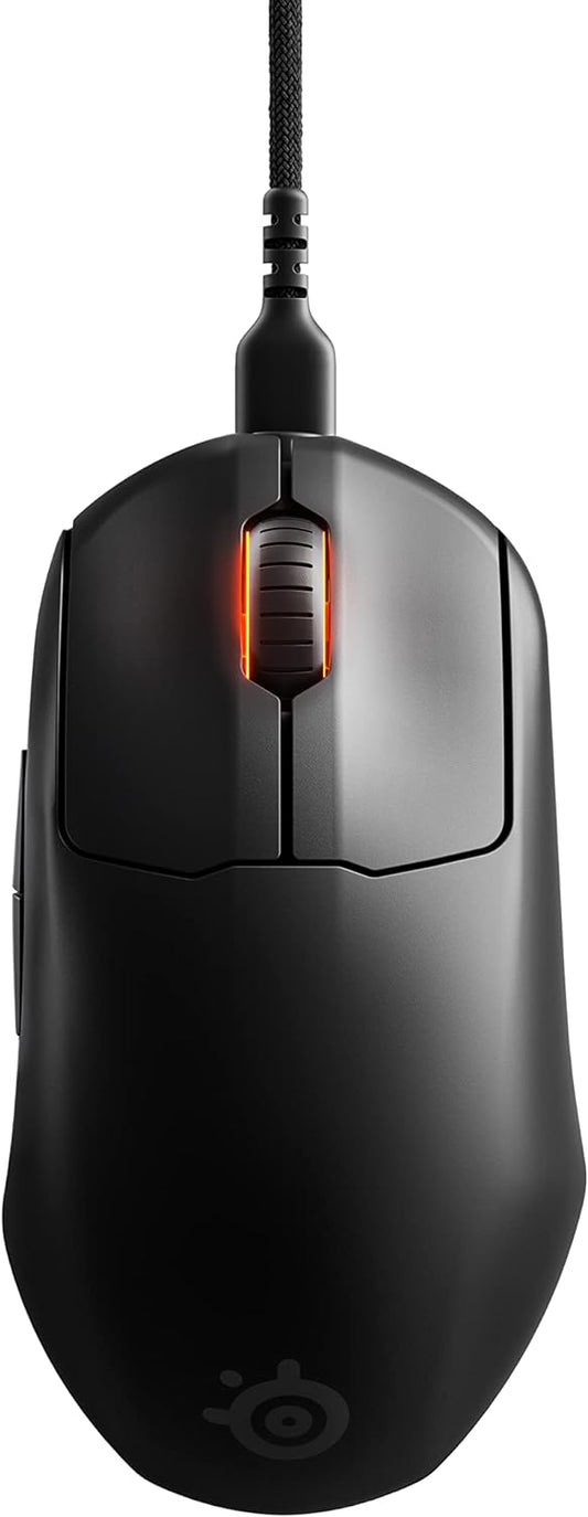 ماوس الألعاب SteelSeries Esports Mini FPS خفيف الوزن للغاية 61 جم - إصدار Prime Mini - 5 أزرار قابلة للبرمجة - مستشعر TrueMove Pro بدقة 18K CPI - مفاتيح بصرية مغناطيسية - قابلة للتخصيص - إضاءة RGB - جهاز الكمبيوتر/جهاز Mac