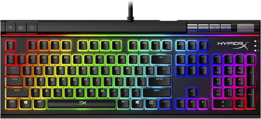 لوحة مفاتيح الألعاب HyperX Alloy Mars 2 G2 RD RGB سلكية ميكانيكية باللون الأحمر لوحة مفاتيح الألعاب RGB الخلفية، أسود - صندوق مفتوح