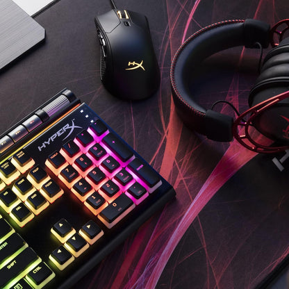 لوحة مفاتيح الألعاب HyperX Alloy Mars 2 G2 RD RGB سلكية ميكانيكية باللون الأحمر لوحة مفاتيح الألعاب RGB الخلفية، أسود - صندوق مفتوح