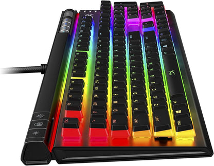 لوحة مفاتيح الألعاب HyperX Alloy Mars 2 G2 RD RGB سلكية ميكانيكية باللون الأحمر لوحة مفاتيح الألعاب RGB الخلفية، أسود - صندوق مفتوح