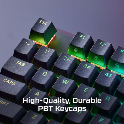 HyperX Alloy Origins PBT - لوحة مفاتيح ميكانيكية للألعاب، أغطية مفاتيح PBT، إضاءة RGB، مدمج، هيكل من الألومنيوم، أقدام قابلة للتعديل، قابلة للتخصيص مع HyperX NGENUITY، ذاكرة مدمجة - مفتاح HyperX Linear Red (صندوق مفتوح)