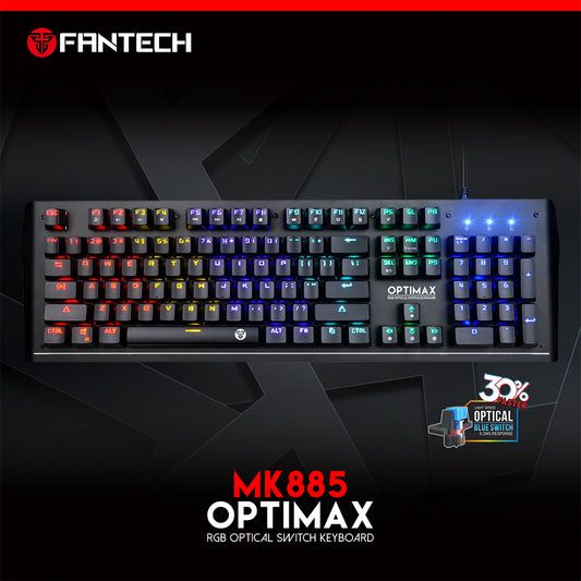 لوحة مفاتيح MK885 Optimax RGB الضوئية