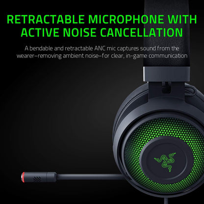 سماعة الألعاب Razer Kraken Ultimate USB للكمبيوتر الشخصي وPS4 وSwitch