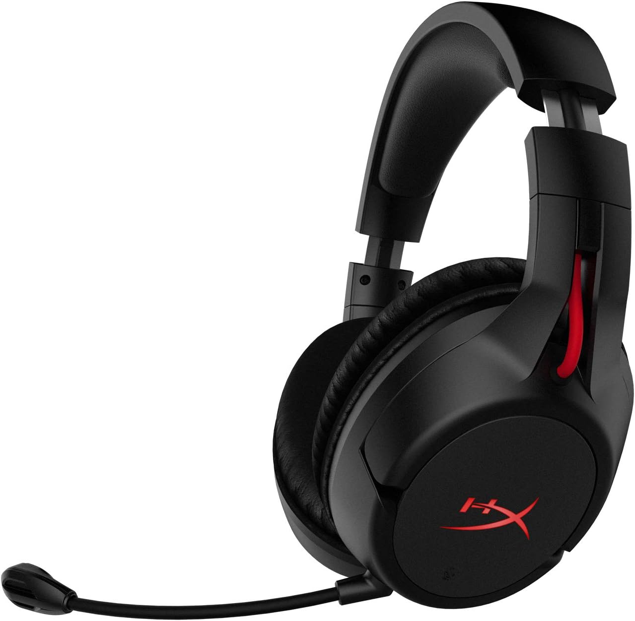 HyperX Cloud Flight (صندوق مفتوح) - سماعة ألعاب لاسلكية، بطارية طويلة الأمد تصل إلى 30 ساعة، ميكروفون قابل للفصل لإلغاء الضوضاء، ضوء LED أحمر، رغوة ذاكرة مريحة، تعمل مع الكمبيوتر الشخصي، PS4 وPS5