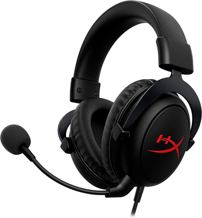 HyperX - سماعة رأس Cloud Core Wired DTS: سماعة رأس X للألعاب للكمبيوتر الشخصي وXbox X|S وXbox One - أسود