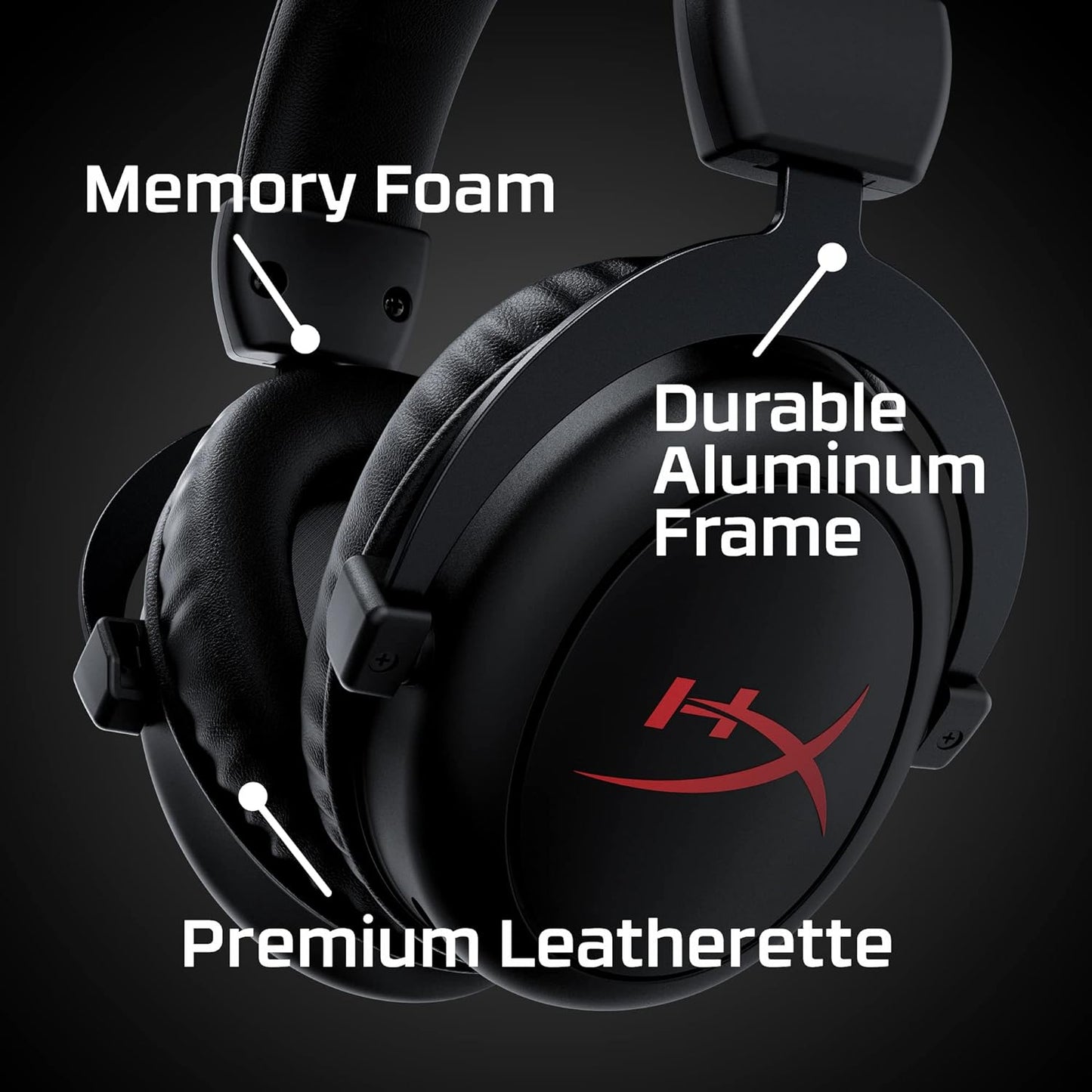 سماعة الألعاب اللاسلكية HyperX Cloud Core - أسود