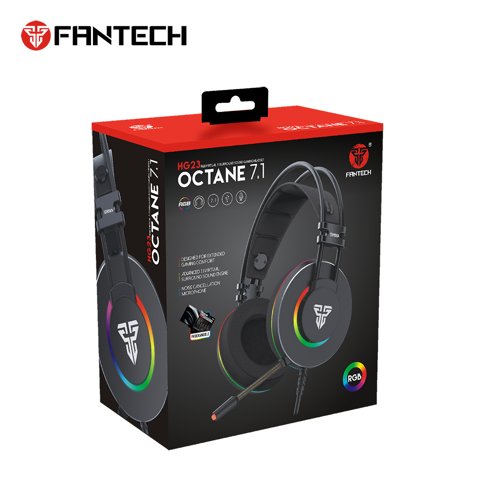 FANTECH OCTANE HG23 VIRTUAL 7.1 سماعة الألعاب المحيطية