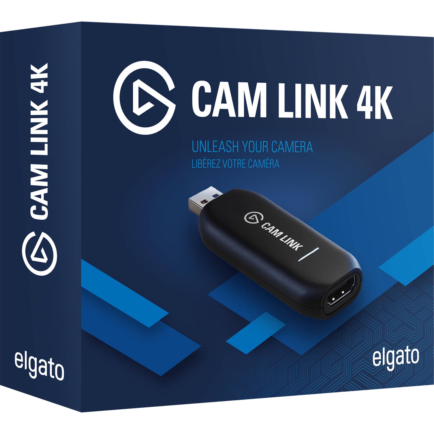 Elgato Cam Link 4K، بطاقة التقاط الكاميرا الخارجية، البث والتسجيل باستخدام DSLR، كاميرا الفيديو، كاميرا العمل ككاميرا ويب بدقة 1080p60، 4K30 لمؤتمرات الفيديو، المكتب المنزلي، الألعاب، على OBS، Zoom، Teams، PC/Mac