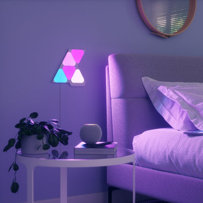 لوحات الإضاءة من Nanoleaf مجموعة Mini Triangle Starter Kit المكونة من 5 لوحات