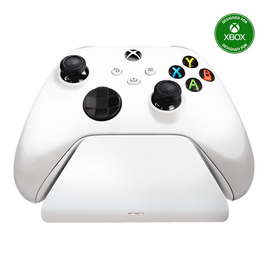 حامل شحن سريع عالمي من Razer لأجهزة Xbox - (روبوت أبيض) - حامل شحن لأجهزة Xbox وXbox Series X|S وXbox One Elite Controller