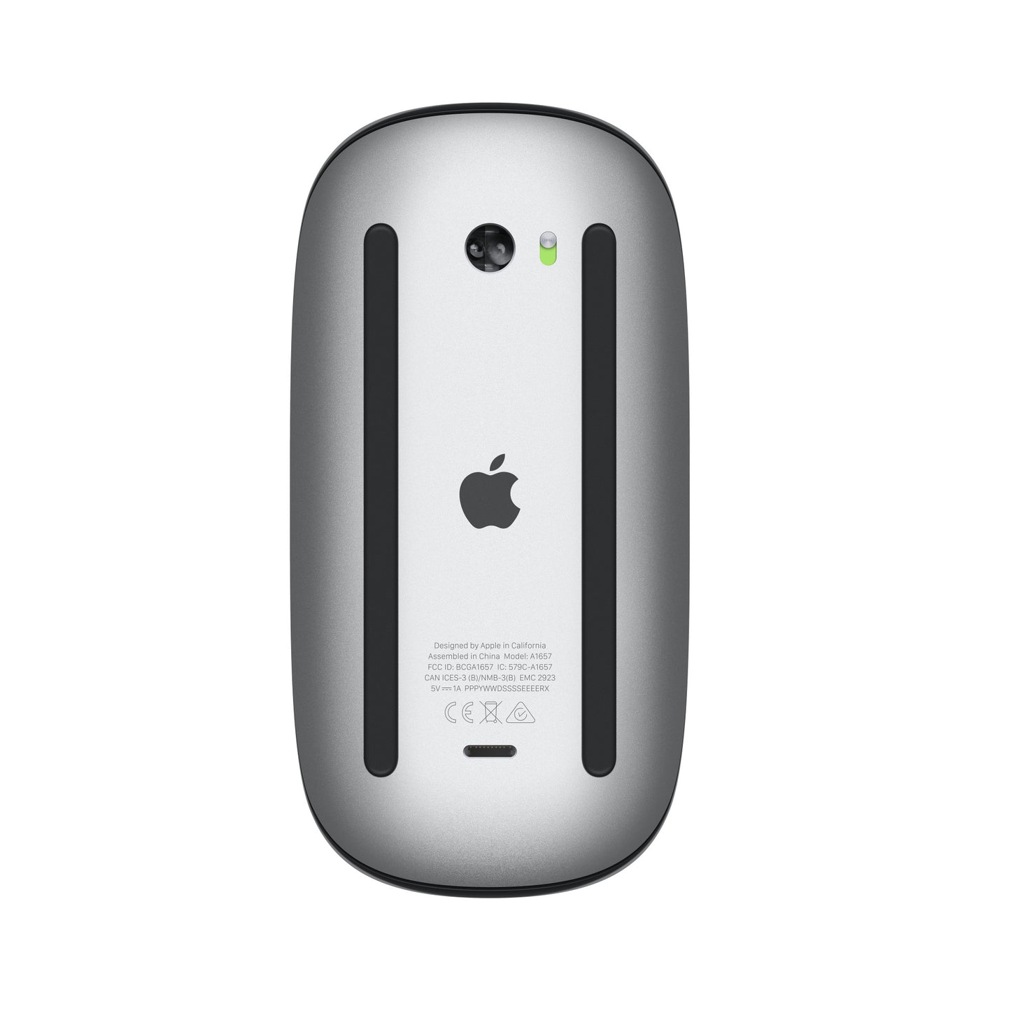 Apple Magic Mouse - أسود، سطح متعدد اللمس